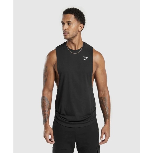 Gymshark Other - Gymshark Men’s React Drop Arm Sleeveless Tank Shirt Black | Size Large